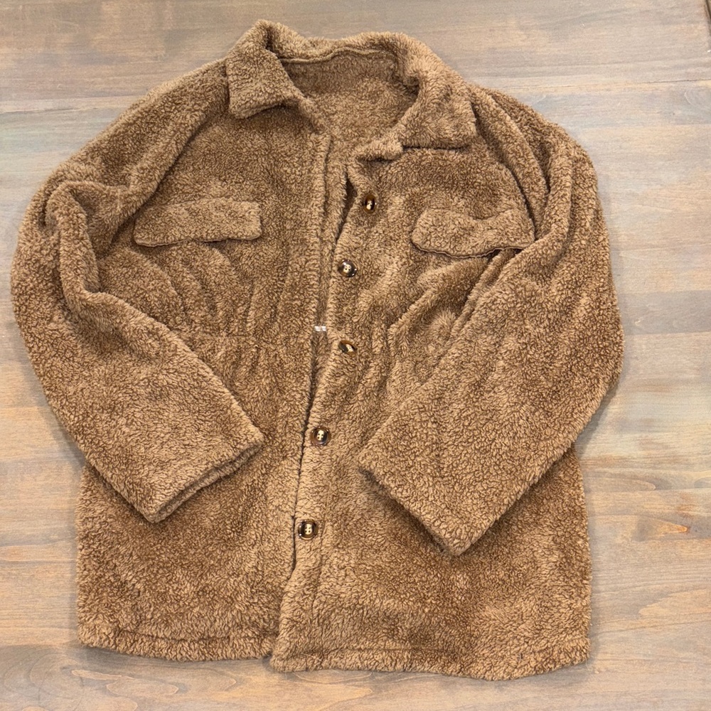 Women’s Brown Sherpa Jacket